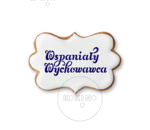 Wspaniały Wychowawca / Napis / Szablon na ciastko