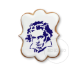 Beethoven / Portret / Szablon na ciastko