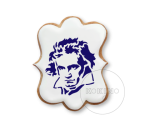 Beethoven / Portret / Szablon na ciastko