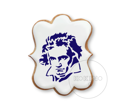 Beethoven / Portret / Szablon na ciastko