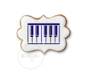 Klawiatura muzyczna / Szablon na ciastko