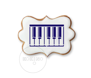 Klawiatura muzyczna / Szablon na ciastko