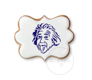 Albert Einstein / Portret / Szablon na ciastko