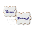 Brawo / Gratulacje / Szablon na ciastko