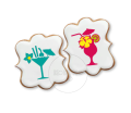 Egzotyczne drinki z parasolką / Szablon na ciastko