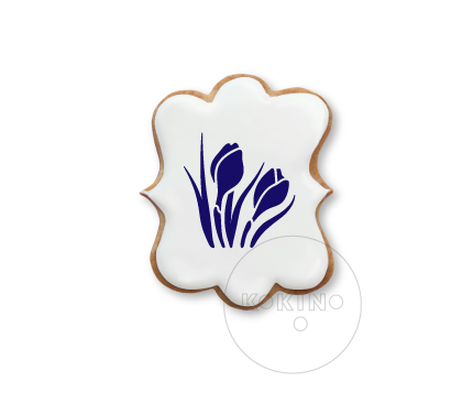 Krokusy / Szablon na ciastko